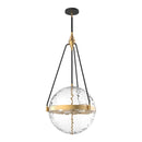 Four Light Pendant<br /><span style="color:#4AB0CE;">Entrega: 4-10 dias en USA</span><br /><span style="color:#4AB0CE;font-size:60%;">PREGUNTE POR ENTREGA EN PANAMA</span><br />Collection: Harmony<br />Finish: Brushed Gold/ Clear Water Glass