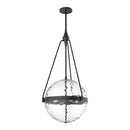 Four Light Pendant<br /><span style="color:#4AB0CE;">Entrega: 4-10 dias en USA</span><br /><span style="color:#4AB0CE;font-size:60%;">PREGUNTE POR ENTREGA EN PANAMA</span><br />Collection: Harmony<br />Finish: Matte Black/Clear Water Glass