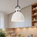 Alora - PD411811MBGO - One Light Pendant - Waldo - Matte Black/Glossy Opal Glass