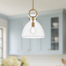 Alora - PD411814AGCL - One Light Pendant - Waldo - Aged Gold/Clear