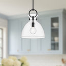 Alora - PD411814MBCL - One Light Pendant - Waldo - Matte Black/Clear Glass