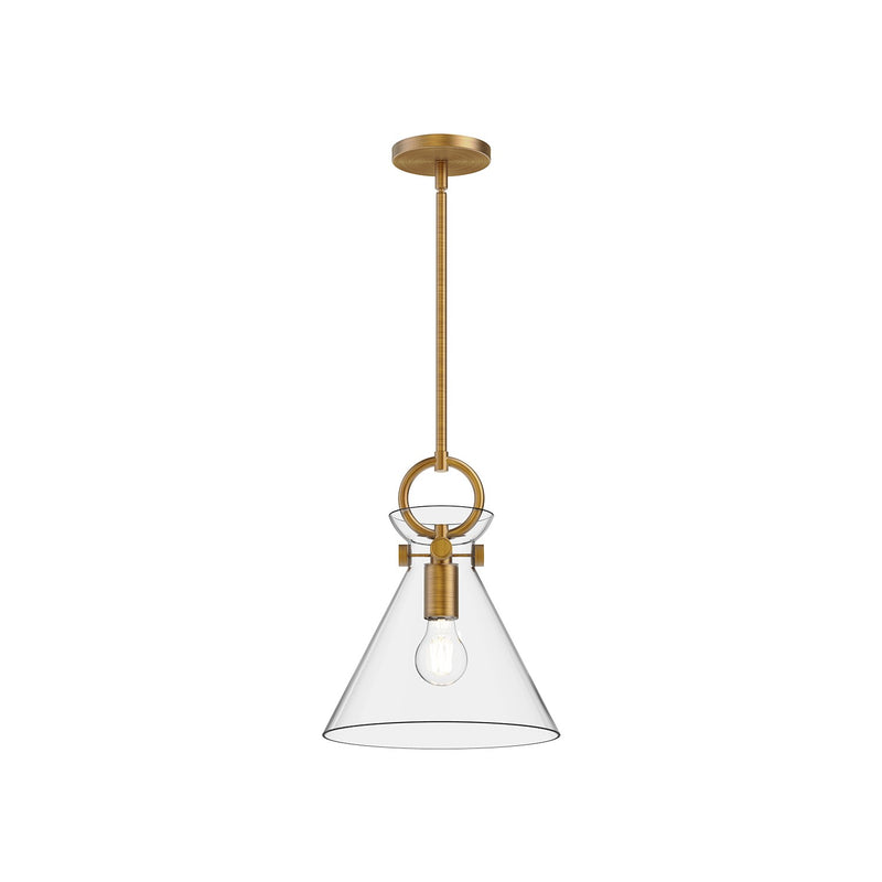Alora - PD412511AGCL - One Light Pendant - Emerson - Aged Gold/Clear