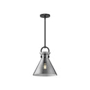 Alora - PD412511MBSM - One Light Pendant - Emerson - Matte Black/Smoked Glass