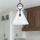 Alora - PD412518MBCL - One Light Pendant - Emerson - Matte Black/Clear Glass