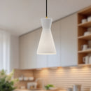 Alora - PD473706AGOP - One Light Pendant - Betty - Aged Gold/Opal Glass