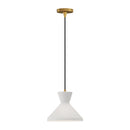 One Light Pendant<br /><span style="color:#4AB0CE;">Entrega: 4-10 dias en USA</span><br /><span style="color:#4AB0CE;font-size:60%;">PREGUNTE POR ENTREGA EN PANAMA</span><br />Collection: Betty<br />Finish: Aged Gold/Opal Glass
