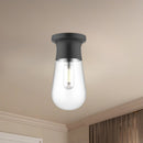 Alora - SF464001MB - One Light Semi-Flush Mount - Marcel - Matte Black