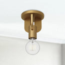 Alora - SF607001AG - One Light Semi-Flush Mount - Claire - Aged Gold