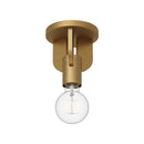One Light Semi-Flush Mount<br /><span style="color:#4AB0CE;">Entrega: 4-10 dias en USA</span><br /><span style="color:#4AB0CE;font-size:60%;">PREGUNTE POR ENTREGA EN PANAMA</span><br />Collection: Claire<br />Finish: Aged Gold