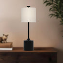 Alora - TL418726MBIL - One Light Table Lamp - Issa - Matte Black/Ivory Linen