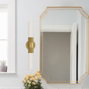 Two Light Vanity<br /><span style="color:#4AB0CE;">Entrega: 4-10 dias en USA</span><br /><span style="color:#4AB0CE;font-size:60%;">PREGUNTE POR ENTREGA EN PANAMA</span><br />Collection: Rue<br />Finish: Brushed Gold