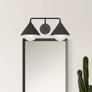 Alora - VL485221MBOP - Two Light Vanity - Remy - Matte Black/Opal Glass
