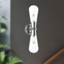 Alora - WV464002CH - Two Light Wall Sconce - Marcel - Chrome