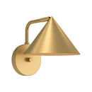 One Light Wall Sconce<br /><span style="color:#4AB0CE;">Entrega: 4-10 dias en USA</span><br /><span style="color:#4AB0CE;font-size:60%;">PREGUNTE POR ENTREGA EN PANAMA</span><br />Collection: Remy<br />Finish: Brushed Gold