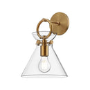 Alora - WV412509AGCL - One Light Wall Sconce - Emerson - Aged Gold/Clear