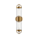 Two Light Wall Sconce<br /><span style="color:#4AB0CE;">Entrega: 4-10 dias en USA</span><br /><span style="color:#4AB0CE;font-size:60%;">PREGUNTE POR ENTREGA EN PANAMA</span><br />Collection: Lancaster<br />Finish: Aged Gold