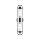Two Light Wall Sconce<br /><span style="color:#4AB0CE;">Entrega: 4-10 dias en USA</span><br /><span style="color:#4AB0CE;font-size:60%;">PREGUNTE POR ENTREGA EN PANAMA</span><br />Collection: Lancaster<br />Finish: Chrome