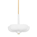 Corbett Lighting - 360-20-GL/GSW - Three Light Pendant - Rimini - Gold Leaf / Gesso White