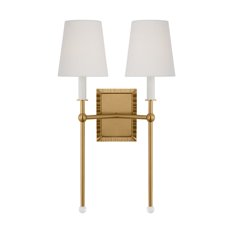 Visual Comfort Studio - AW1202BBS - Two Light Wall Sconce - Baxley - Burnished Brass