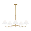 Visual Comfort Studio - CC1695BBS - Five Light Chandelier - Laguna - Burnished Brass