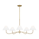 Visual Comfort Studio - CC1695BBS - Five Light Chandelier - Laguna - Burnished Brass