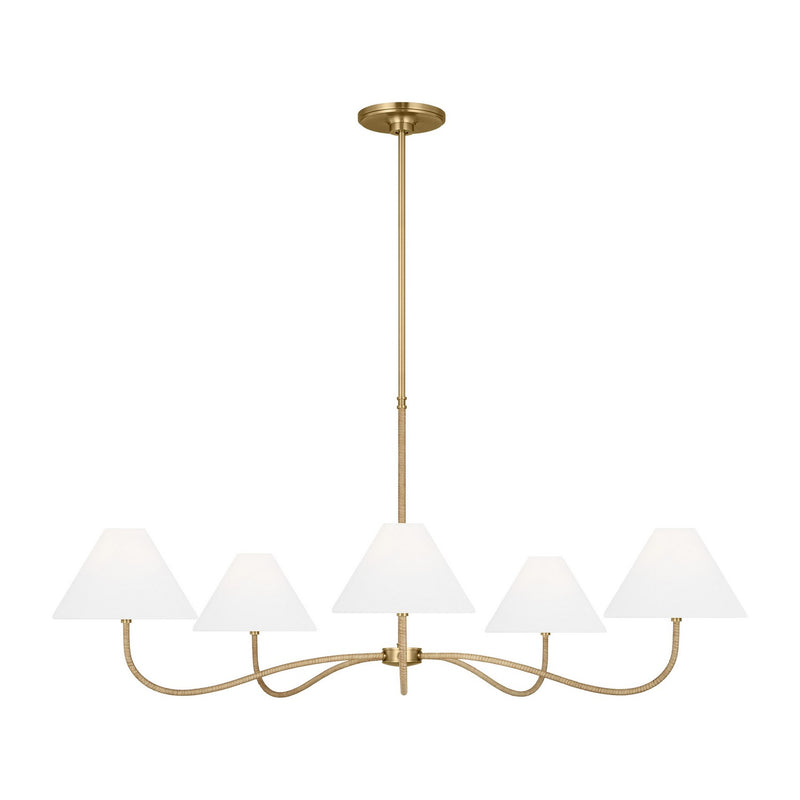 Visual Comfort Studio - CC1695BBS - Five Light Chandelier - Laguna - Burnished Brass