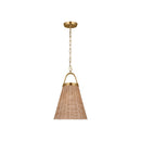 Visual Comfort Studio - CP1421BBS - One Light Pendant - Whitby - Burnished Brass
