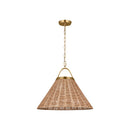 One Light Pendant<br /><span style="color:#4AB0CE;">Entrega: 15-16 semanas en USA</span><br /><span style="color:#4AB0CE;font-size:60%;">PREGUNTE POR ENTREGA EN PANAMA</span><br />Collection: Whitby<br />Finish: Burnished Brass