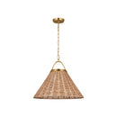 One Light Pendant<br /><span style="color:#4AB0CE;">Entrega: 15-16 semanas en USA</span><br /><span style="color:#4AB0CE;font-size:60%;">PREGUNTE POR ENTREGA EN PANAMA</span><br />Collection: Whitby<br />Finish: Burnished Brass