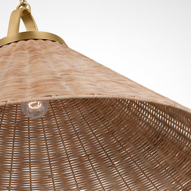 One Light Pendant<br /><span style="color:#4AB0CE;">Entrega: 4-10 dias en USA</span><br /><span style="color:#4AB0CE;font-size:60%;">PREGUNTE POR ENTREGA EN PANAMA</span><br />Collection: Whitby<br />Finish: Burnished Brass