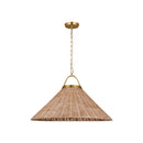 One Light Pendant<br /><span style="color:#4AB0CE;">Entrega: 4-10 dias en USA</span><br /><span style="color:#4AB0CE;font-size:60%;">PREGUNTE POR ENTREGA EN PANAMA</span><br />Collection: Whitby<br />Finish: Burnished Brass