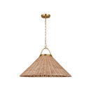 One Light Pendant<br /><span style="color:#4AB0CE;">Entrega: 4-10 dias en USA</span><br /><span style="color:#4AB0CE;font-size:60%;">PREGUNTE POR ENTREGA EN PANAMA</span><br />Collection: Whitby<br />Finish: Burnished Brass