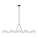 Visual Comfort Studio - KC1125MBK - Five Light Linear Chandelier - Nido - Midnight Black