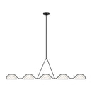 Visual Comfort Studio - KC1125MBK - Five Light Linear Chandelier - Nido - Midnight Black