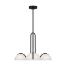 Visual Comfort Studio - KC1133MBK - Three Light Chandelier - Nido - Midnight Black