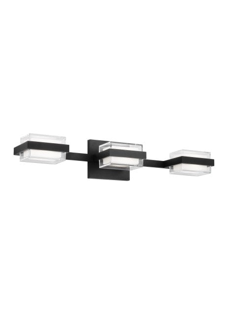 Visual Comfort Modern - 700BCKMD3HB-LED930-277 - LED Bath Vanity - Kamden - Nightshade Black