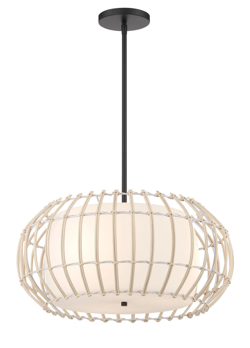 Minka-Lavery - 1105-66A - Three Light Pendant - Watermill by Robin Baron - Coal