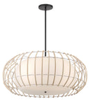 Minka-Lavery - 1106-66A - Four Light Pendant - Watermill by Robin Baron - Coal