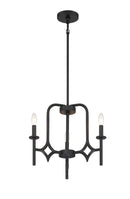Minka-Lavery - 5036-66A - Three Light Chandelier - Muncie - Coal