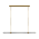 Visual Comfort Modern - AKLS28627BR-277 - LED Linear Chandelier - Langston - Plated Brass