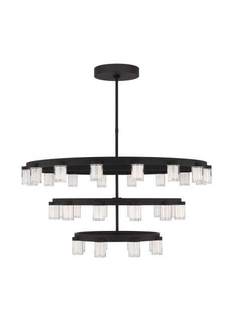 Visual Comfort Modern - KWCH19627B - LED Chandelier - Esfera - Nightshade Black