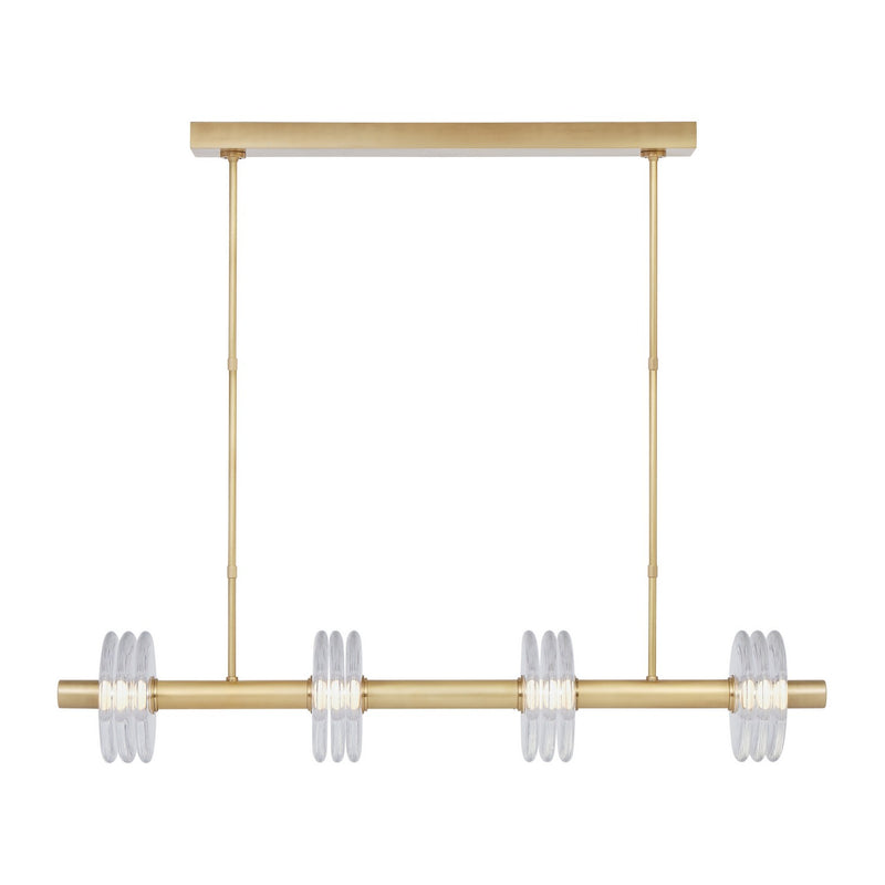 Visual Comfort Modern - KWLS20927CNB - LED Linear Chandelier - Laurel - Natural Brass