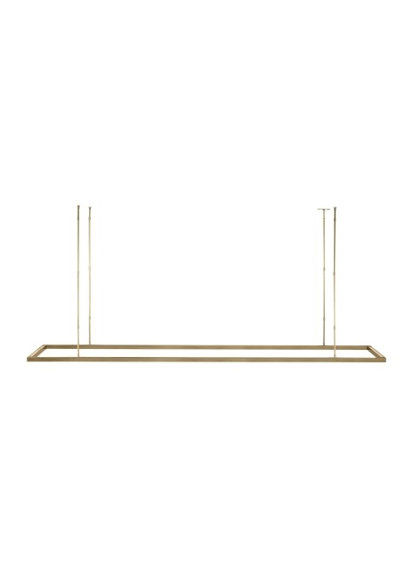 Visual Comfort Modern - MDLS18627NB - LED Linear Suspension - Stagger - Natural Brass