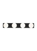 Visual Comfort Modern - SLBA123B - Four Light Bath Vanity - Orbel - Matte Black