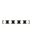 Visual Comfort Modern - SLBA124B - Five Light Bath Vanity - Orbel - Matte Black