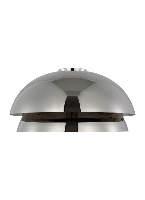 Visual Comfort Modern - SLFM13627N - LED Flush Mount - Shanti - Polished Nickel