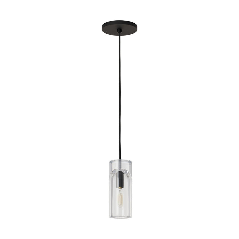 Visual Comfort Modern - SLPD277CB - One Light Pendant - Horizon - Nightshade Black