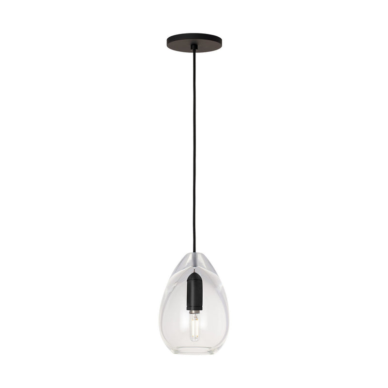 Visual Comfort Modern - SLPD278CB - Pendant - Alina - Nightshade Black