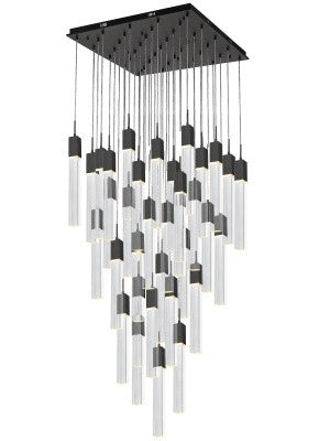 Avenue Lighting - HF1903-41-GL-BK-C - 41 Light Pendant - The Original Glacier - Black