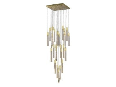 Avenue Lighting - HF1904-25-GL-BB-C - 25 Light Pendant - The Original Glacier - Brushed Brass